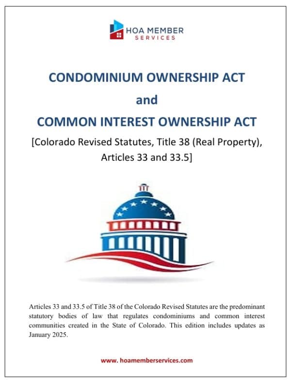 Colorado HOA Laws (With 2025 Updates)