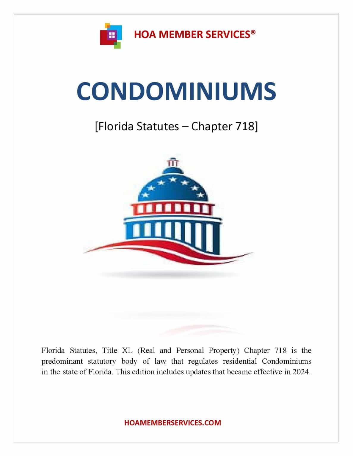 Florida Condominium Laws with 2024 Changes (Chapter 718) HOA Member