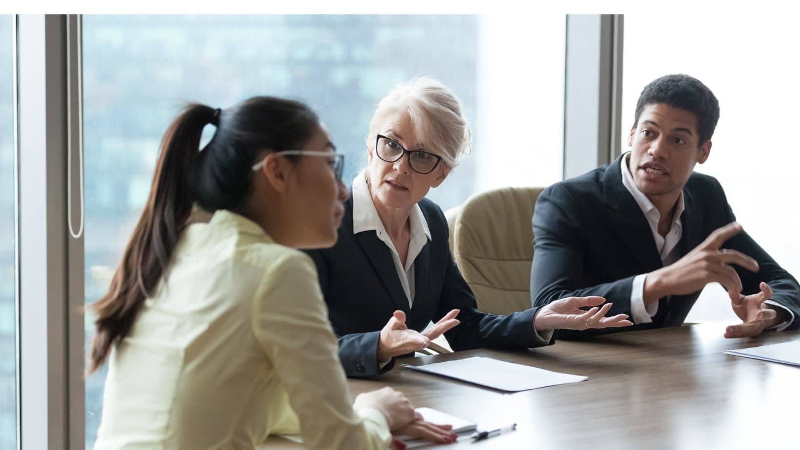 People in a meeting
