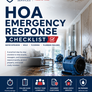 HOA Emergency Response Checklist: Water Damage, Mold & Flooding Events