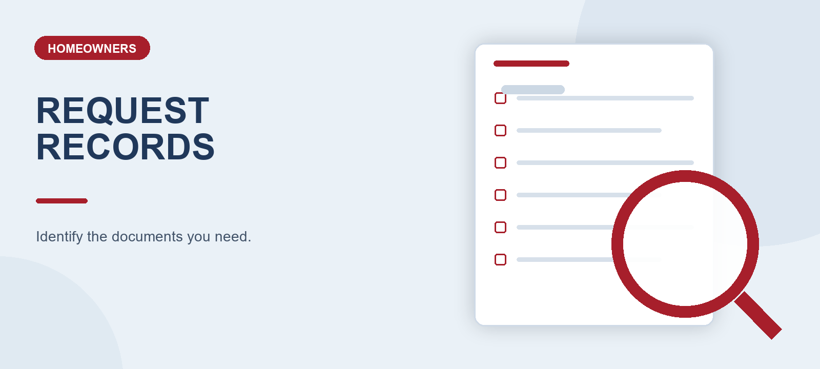 Illustration of records request form